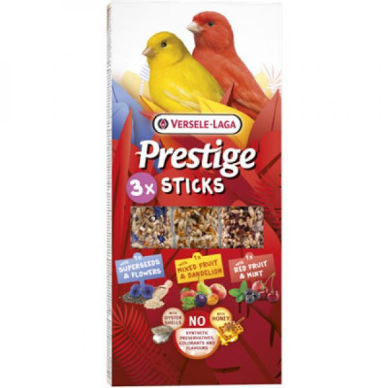 Versele Laga poslastica za ptice Prestige 3 sticks Canaries Triple Varietu 90g