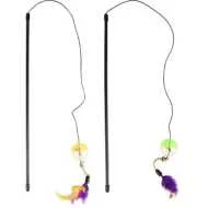 Flamingo Cat Stick with ball 50cm