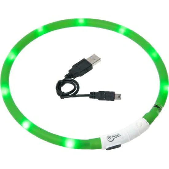 Flamingo Collar LED Green 20-70cm
