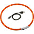 Flamingo Collar LED Orange 20-70cm