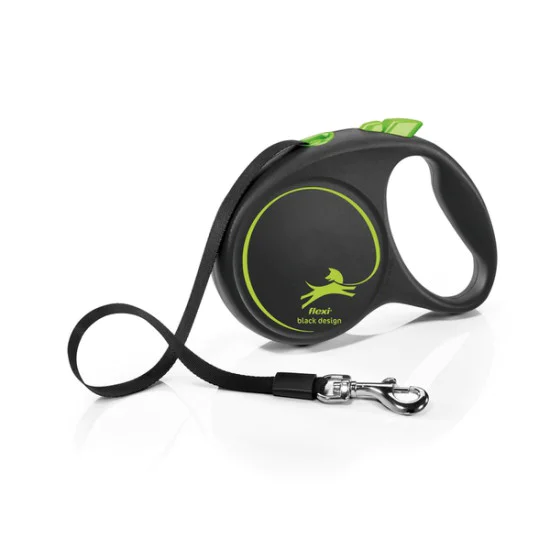 Flexi Black Design L Tape 5m - Zeleni