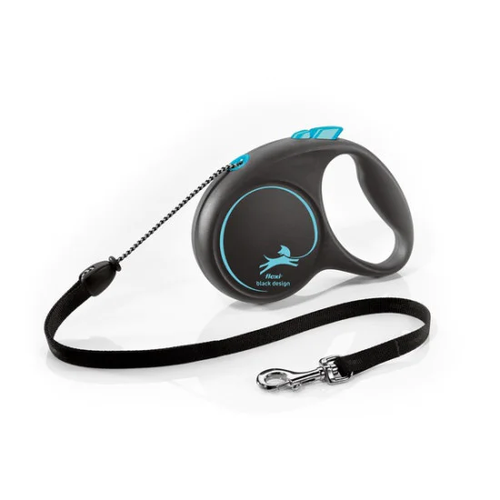 Flexi Black Design M Cord 5m - Plavi