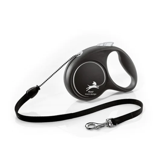 Flexi Black Design M Cord 5m - Sivi