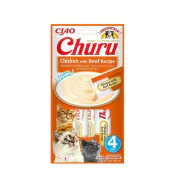 INABA Churu Recept za mačke - Piletina i govedina 4x10g
