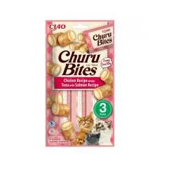 INABA Churu Bites za mačke - Piletina, tuna i losos 3x10g