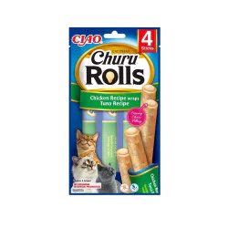 INABA Churu Rolls za mačke - Piletina i tuna 4x10g