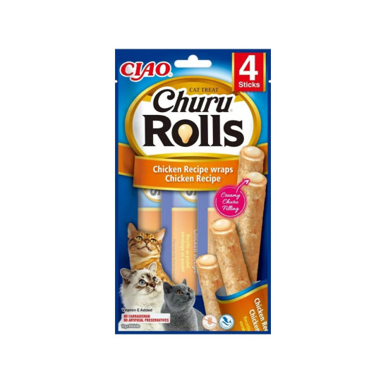 INABA Churu Rolls za mačke - Piletina 4x10g
