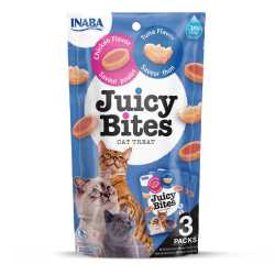 INABA Juicy Bites za mačke - Tuna i piletina 3x11g