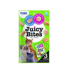 INABA Juicy Bites za mačke - Lignja i supa od morskih plodova 3x11g