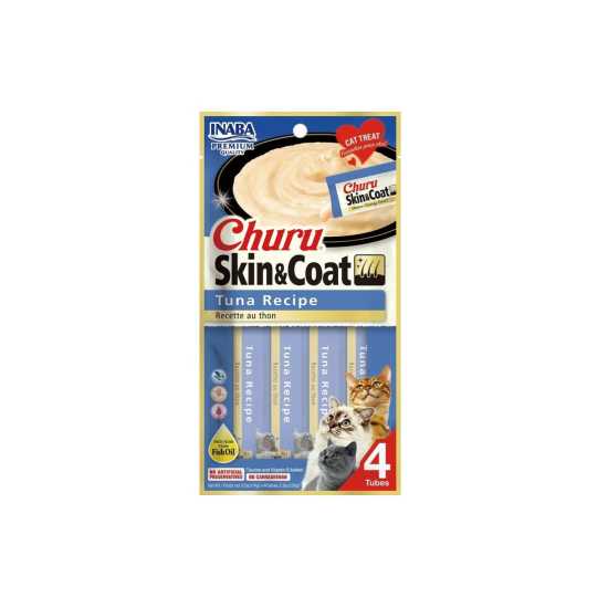 INABA Churu Skin&Coat za mačke - Tuna 4x14g