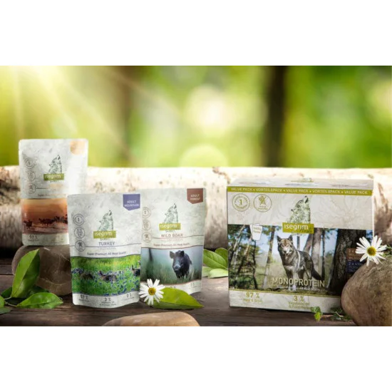 Isegrim Roots Multipack Monoprotein sosić za pse - Konjetina, divlja svinja i ćuretina 6x410g