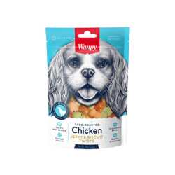 Wanpy Chicken Jerky & Biscuit Twists 100g