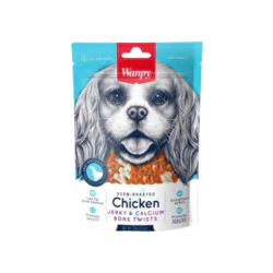 Wanpy Chicken Jerky & Calcium Bone Twists 100g