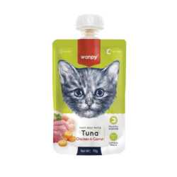 Wanpy Cat Pasta - Tuna, chicken & carrot 90g