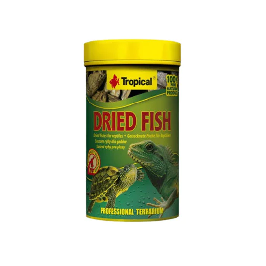 Tropical DRIED FISH osušena riba hrana za gmizavce i ribe 100ml/15g