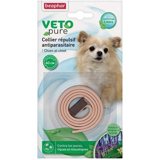 Beaphar VETOpure Dog ogrlica za pse 60cm - bež
