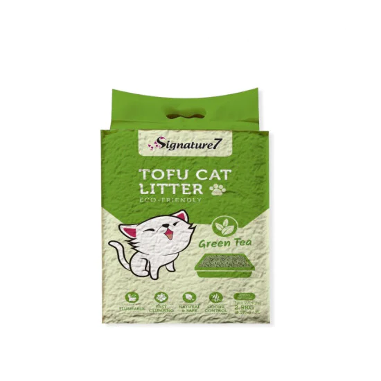 Signature7 Posip za mačke - Green Tea Tofu 7l