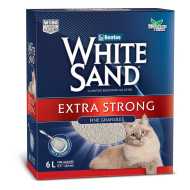 WHITE SAND Extra Stong posip za mačke 6l