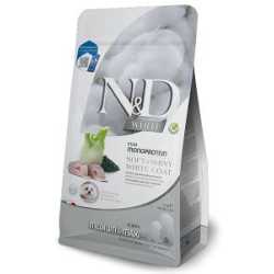 N&D White Dog Adult Medium&Maxi Puppy - Sea Bass, Spirulina & Fenel 2kg
