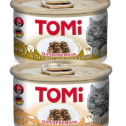 TOMI Cat konzerva za mačke komadići u gelu - Losos i piletina 85g