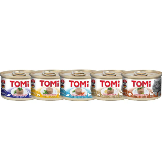 TOMI Cat konzerva za mačke pate - Losos 12x85g