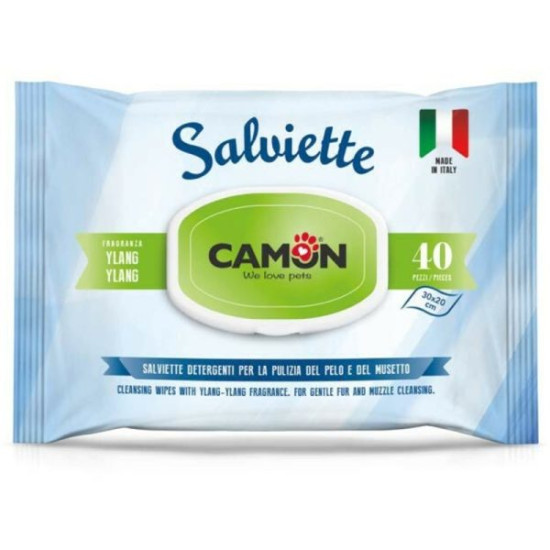 Camon vlažne maramice za ljubimce - Ylang 40kom
