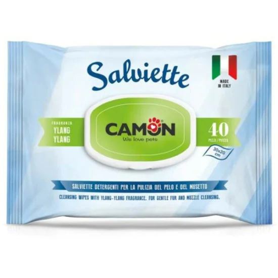Camon vlažne maramice za ljubimce - Ylang 40kom