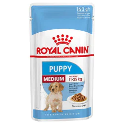 Royal Canin hrana za pse Medium Puppy - sosić 10x140g