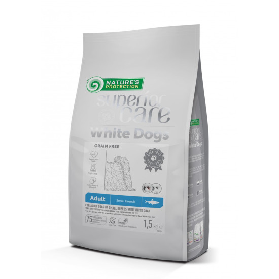 Nature's Protection Superior Care Adult hrana za bele pse Small breeds - Haringa 1.5kg