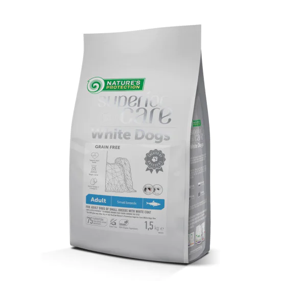 Nature's Protection Superior Care Adult hrana za bele pse Small breeds - Haringa 10kg