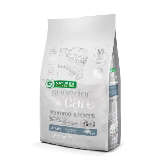 Nature's Protection Superior Care Adult Large breeds hrana za bele pse - Bela riba 1.5kg Natures Protection Superior Care Adult Large breeds hrana za bele pse - Bela riba 1.5kg