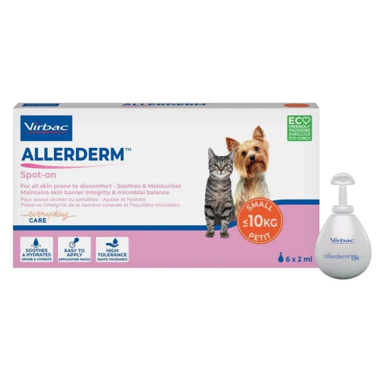 Virbac Allerderm Spot On za male rase pasa i mačke 6x2ml
