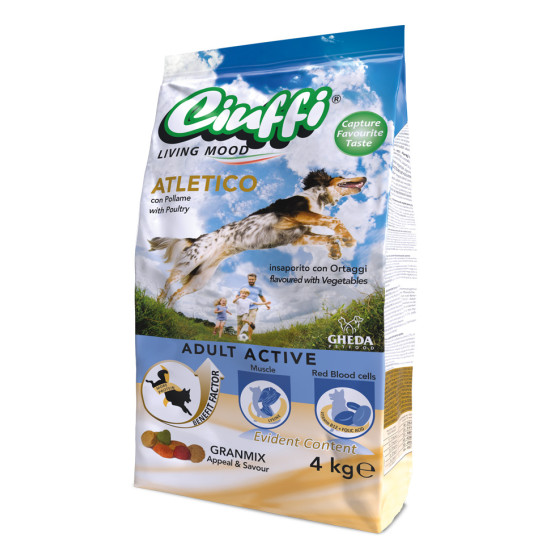 Cinffi hrana za pse Dog Adult Atletico active - Piletina i povrće 10kg