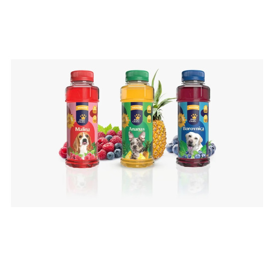 King's Choice Sokovi za pse - Malina 330ml