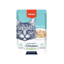 Wanpy Cat sos za mačke - Piletina i bakalar 12x85g