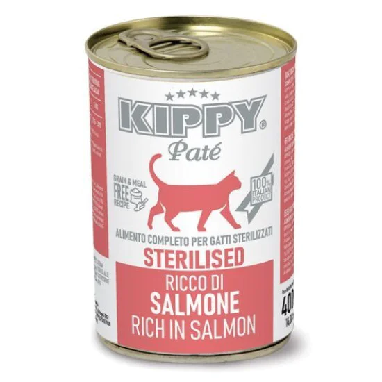 Kippy Pate konzerva za mačke Sterilised - Losos 400g Kippy Pate konzerva za mačke Sterilised - Losos 400g