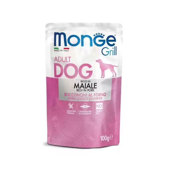 Monge Grill sos za pse - svinjetina 24x100g