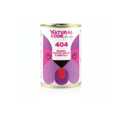 Natural Code Dog konzerva za pse - Beef, Sweet Potatoes and Blueberries 400g