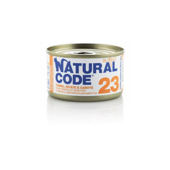 Natural Code Cat Jelly konzerva za mačke - Tuna, Potatoes and Carrots 85g