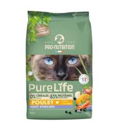 Pro Nutrition Pure Life Cat hrana za mačke - Sterilised Chicken 2kg AKCIJA 1+1 GRATIS!
