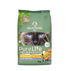 Pro Nutrition Pure Life Cat hrana za mačke - Sterilised Chicken 8kg AKCIJA 1+1 GRATIS!