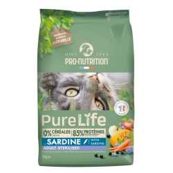 Pro Nutrition Pure Life Cat hrana za mačke - Sterilised Sardine 2kg AKCIJA 1+1 GRATIS!