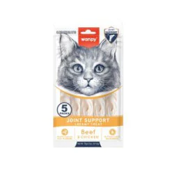Wanpy Cat Creamy Lickable Treats for Cats Joint support - Beef & Chicken 5x14g