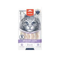 Wanpy Cat Creamy Lickable Treats for Cats Urinary - Duck & chicken 5x14g