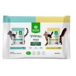 Nature's Protection Prime sos za mačke - Multipack Adult Urinary White Fish, Anchovies & Cranberries and Weight Control Chicken, Salmon & Tuna 4x85g