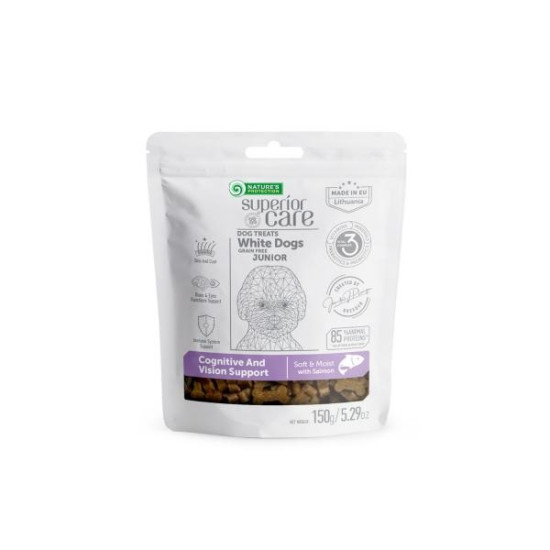 Nature's Protection Superior Care White dog poslastice za pse Sensitive Care Junior All Breeds - Salmon 150g Natures Protection Superior Care White dog poslastice za pse Sensitive Care Junior All Breeds - Salmon 150g