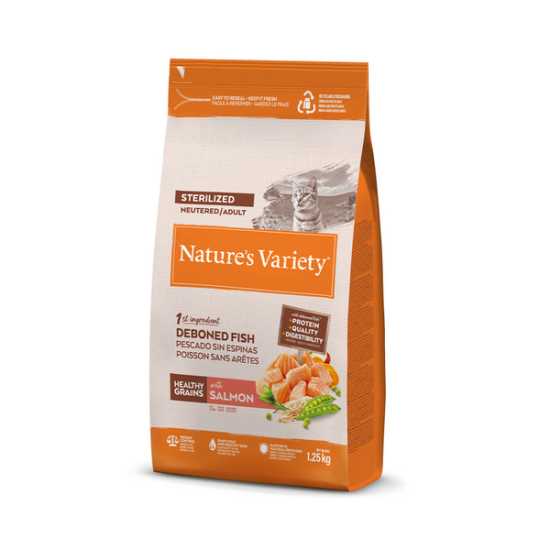 Nature's Variety hrana za mačke Healthy Grains Adult Sterilised - Salmon 7kg