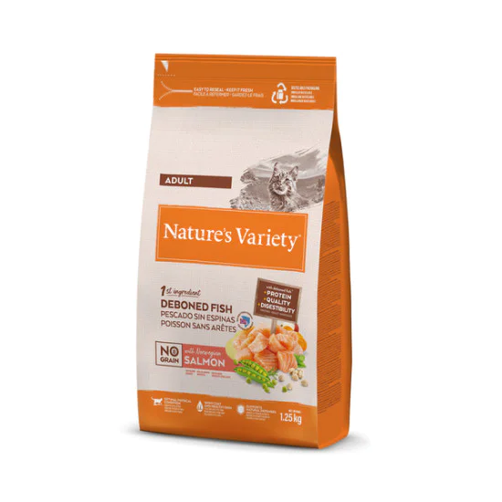 Natures Variety hrana za mačke No Grain Adult - Salmon 1.25kg
