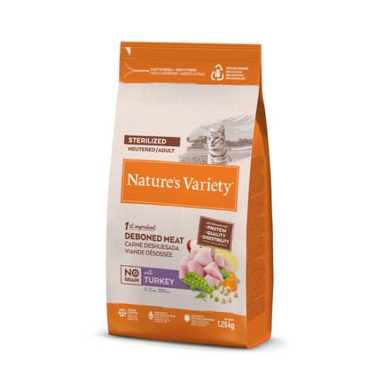 Nature's Variety hrana za mačke No Grain Adult Sterilised - Turkey 7kg