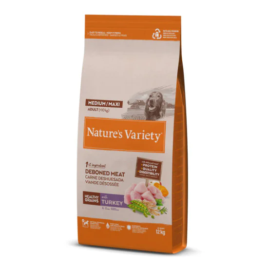 Nature's Variety hrana za pse Healthy Grains Medium Adult - Turkey 12kg